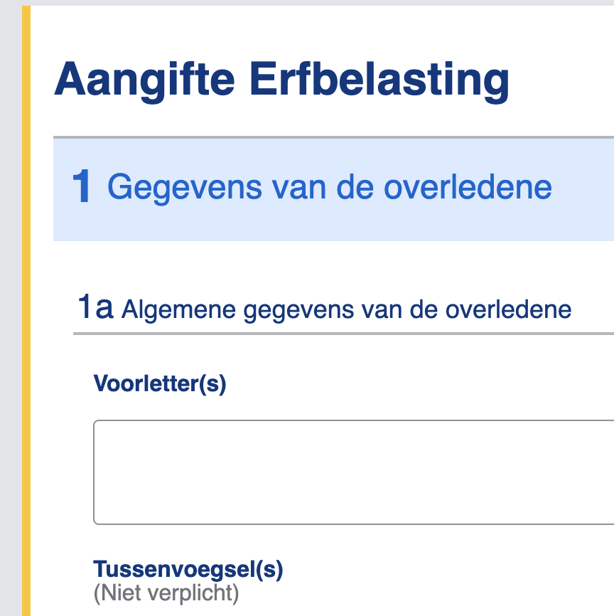 A small part of an online tax form.